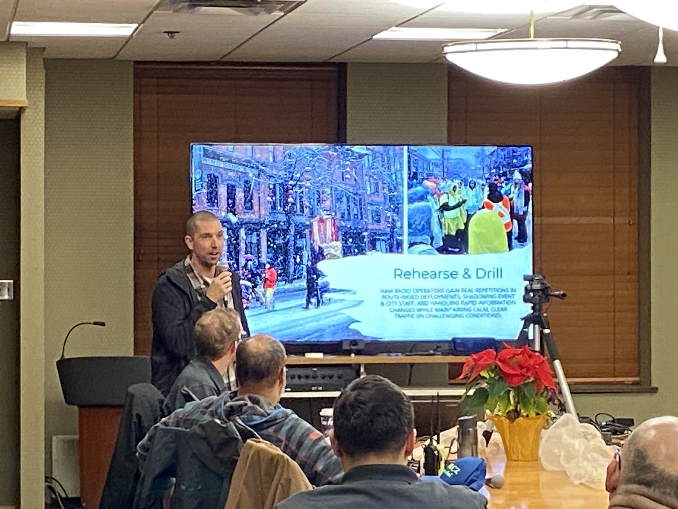 Jordan Myers speaking at the VECTOR 2025 AGM